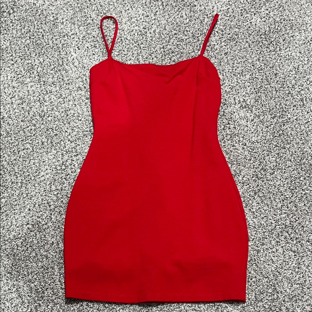 Lulu's Vibrant Red Mini Dress